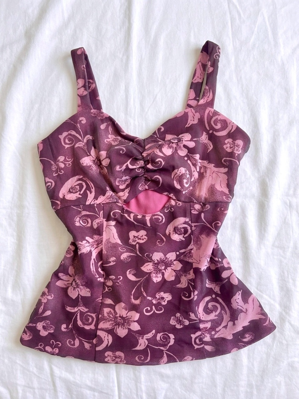 Y2K Floral Tank Top